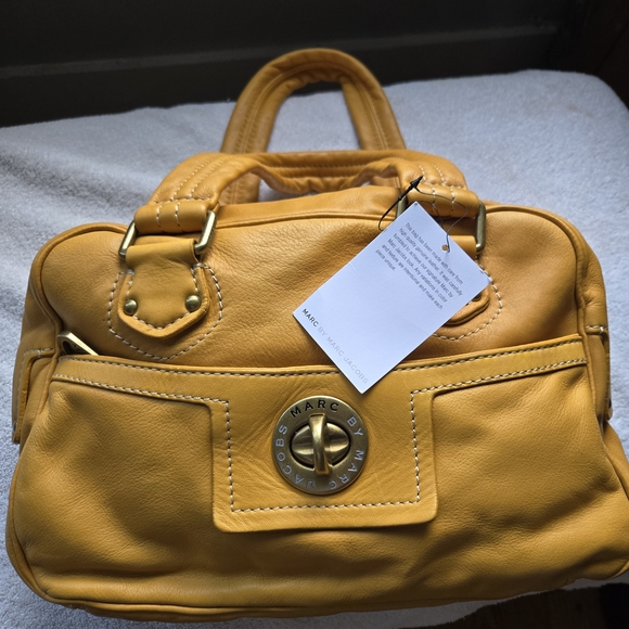 Marc By Marc Jacobs Handbags - Marc by Marc Jacobs Mustard Leather Satchel